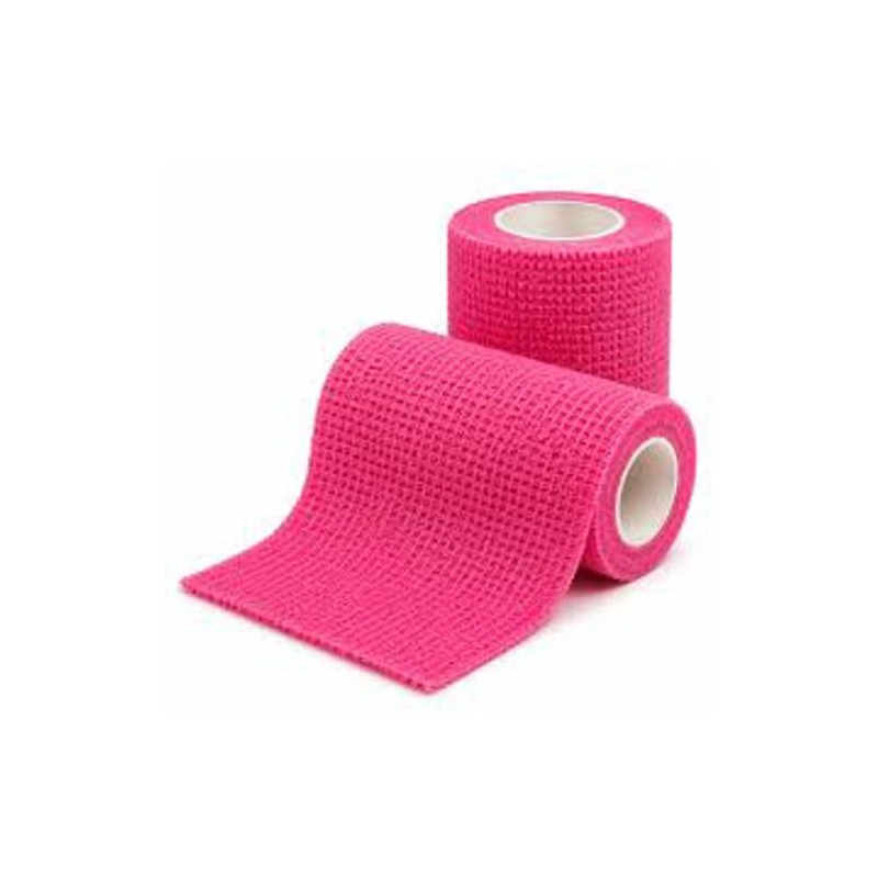 Cohesive Bandage Pink 7.5cm x 4.5M Pack of 3 for