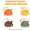 40pcs Thanksgiving Card Games, 4 Fall Harvest Games Happy Fall