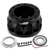 J2 Engineering J2-HUB-N6-BK 2" 6-Bolt Aluminum Steering Wheel Hub Adapter