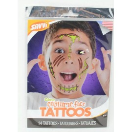 Savvi Glow Face Tattoos