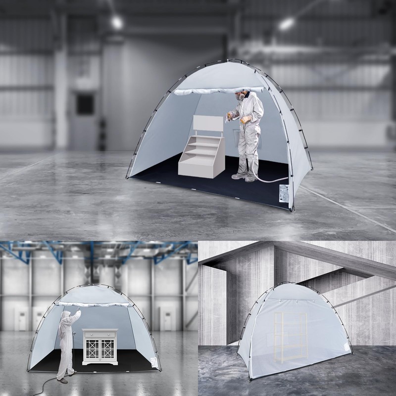 Portable Paint Booth Tent, Siebwin Extra Large 10x6x6.5ft Spray Paint
