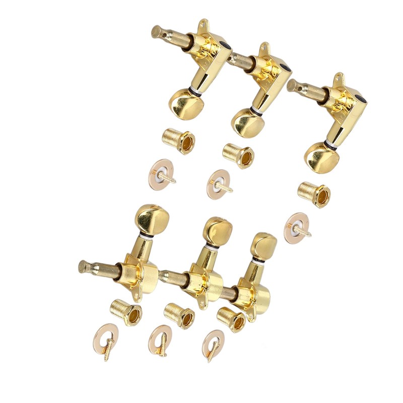 6Pcs Full Closed Guitar Tuning Key Accurate Fast Operation Stable