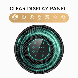 Chuboor Air Purifiers for Home Large Rooms up to 2190ft², H13 True HEPA for Bedroom Dorm Room Pets, kitchen, washroom, with Timer, Auto Mode, Sleep Mode, for Smoke and Dust, Pollen, Odors, PJ01, Black