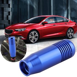 Pomo de palanca de cambios de automóvil, Perilla de cambio manual universal para automóvil, palanca de cambios, Pomos manuales de cambio de marchas automotriz con 3 adaptadores M8 M10 M12 (azul)