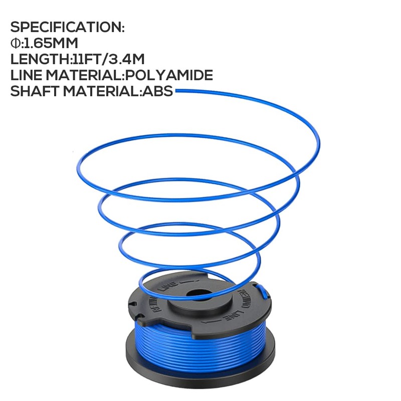 Bekasa String Trimmer Spools for RYOBI ONE Nylon String Trimmer