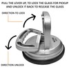 Harden 2-Pack Single Head Suction Lifters – Heavy-Duty Glass Lifting