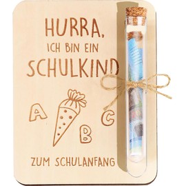 Hurra School Child Money Gift, Money Gift for First Day of School, School Child First Day of School Gifts, Wooden Creative First Day of School Gifts for School Child Gift First Day of School