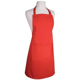 Now Designs Basic Cotton Kitchen Chef's Apron, Red