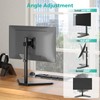 WALI Single Monitor Stand, Free Standing Desk Stand with VESA