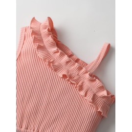 Toddler Baby Girl Clothes Set Little Girl Summer One Shoulder Sling Tops Shorts Outfits Set Pink 18-24 Months