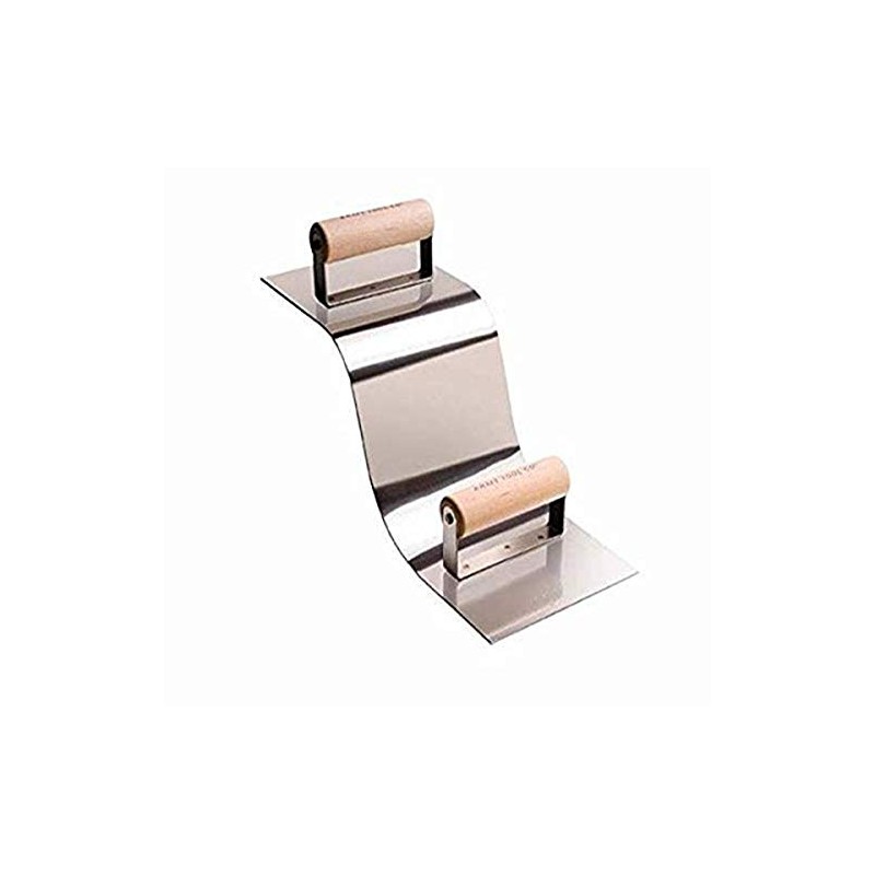 Kraft Tool CF511PF Stainless Steel Curb and Gutter Tool-2-Inch Radius