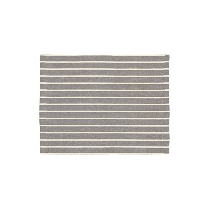 365methods Gabrielle Placemat Lunch Mat 100% Cotton Simple Stripe 17.7