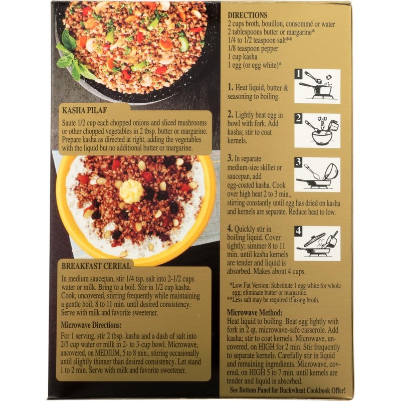 Wolff's Kasha Coarse, 13 Oz (Pack of 6)