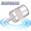 TUOLNK PL-259 Crimp Connector UHF Plug Adapter for RG58 RG400