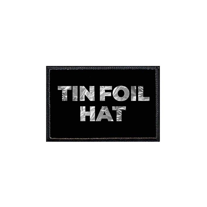 Tin Foil Hat Morale Patch | Hook and Loop Attach