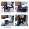 Amooca Car Seat Hooks for Purses and Bags with Phone