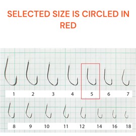 PRO FILSTAR 20 Piece Fishing Hook Set N5 - Carp Fishing Hooks - Carp Fishing Accessories - Barbed Carp Hooks - Carp Fishing Reversed Hooks - Carp Rigs - Fishing Accessories - Method Feeder -