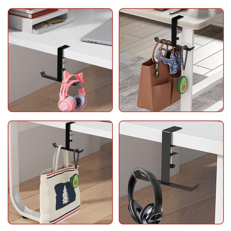 Wbgraceful Portable Purse Hook for Table - Foldable Handbag Hanger,
