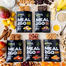 Greenbelly Backpacking Meals | All Natural Hiking Meal Bars | 650 Calories & High Protein | Variety, 5 Count