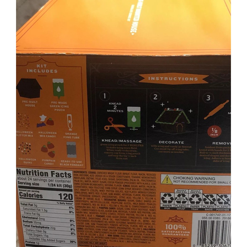 Hyde Ship N 24 Hours. New-Pre-Build Haunted House Chocolate Cookie