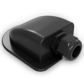 Offgridtec 1-Way Solar Cable Roof Guide for Cable Diameter 13 mm - 18 mm, Waterproof and Dustproof ABS Plastic for Roof and Outdoor Use, for Motorhomes and Vehicles, 15 x 10 x 5 cm, Black