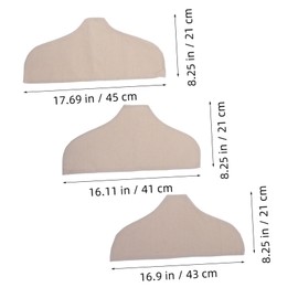 FUNOMOCYA Clothing Store Hanger Covers 3pcs Nonslip Wardrobe Covers for Clothing Rack