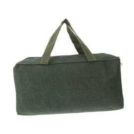 Mipcase Multi Functional Canvas Tool Bag Durable Electrician Storage Tote with Dual Handles Wearproof Design for Mechanics and DIY Enthusiasts Easy Access Zipped Opening Organizes Tools