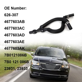 626-307 HVAC Heater Hose Assembly for Chrysler Town & Country, for Dodge Grand Caravan, for Volkswagen Routan 2008-2010, Heater Hose Pipe OE#4677603AB, 4677603AC