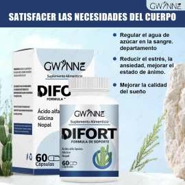 Difort – Control Natural del Azúcar en Sangre y Bienestar (60 cápsulas)