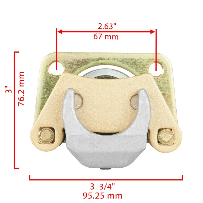 Caltric Rear Left Right Brake Caliper for Polaris Ranger 800