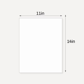 Somime 10 Pack Backing Boards, 11x14 Uncut White Mats Matboards, Acid-Free Backerboards for Art Prints, Ideal for Photos, Pictures, Prints, and Frames