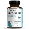 PUREFULLY Bromelain 3000 GDU/g 500mg, 90 capsules for Superior Digestive