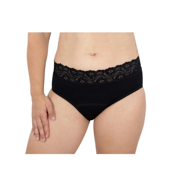 Hydas Period, Incontinence and Postpartum Briefs with Elegant Lace: Versatile