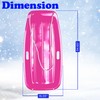 Slippery Racer Downhill Sprinter Flexible Kids Toddler Plastic Cold-Resistant Toboggan