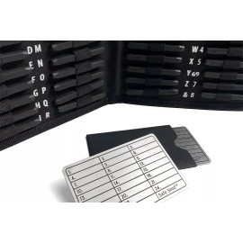 Safe Seed Stainless Steel Stamp Kit Soft Case Crypto Recovery Seed Phrase