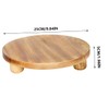 WOONEKY Desktop Storage Base Flowerpot Holders Wood Pedestal Flower Pot