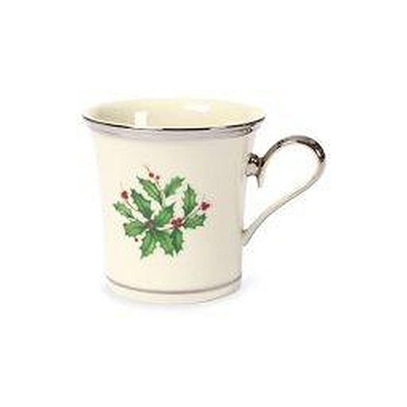 Lenox Holiday Platinum Ivory China Mug