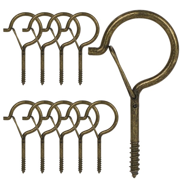 Ansxiy 10 PCS 3 inches Q-Hanger Hooks with Safety Buckle,