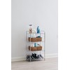 Rubbermaid 4-Tier Heavy Duty Wire Shelf, Satin Nickel, Easy Assemble