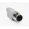 Adaptador eléctrico M12 macho a M8 hembra de 3 pines