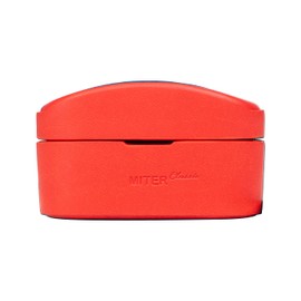MITER - Funda compatible con auriculares Sony WF-1000XM4, hecha a mano de piel sintética para WF1000XM4 (rojo)