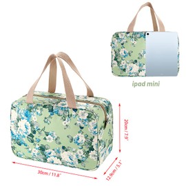 SUMTREE Toiletry Bag Large Capacity Organizer for Travel Business Picnic Green M Toiletry Bag, Green, Toiletry Bag