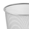 OSCO Silver Wiremesh Waste Bin | Round | Height -