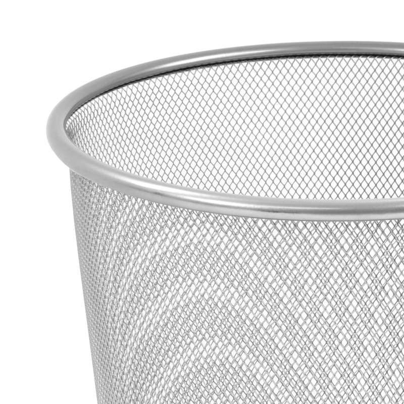 OSCO Silver Wiremesh Waste Bin | Round | Height -