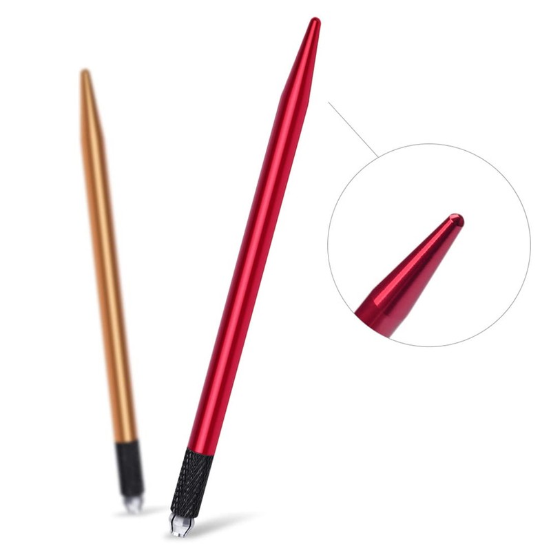 XIAOYU 10 Pieces Microblading Pens Kit Light Manual Fog Tattoo