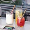 NiHome 6-Pack Iridescent Stainless Steel Drinking Straws, Compatible with Owala