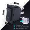 weideer Momentary Reverse Polarity Rocker Switch DPDT (ON)-Off-(ON) 6 Pin