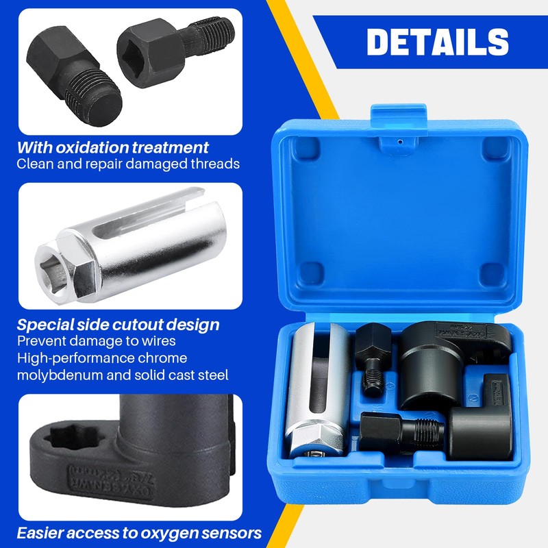 DASBET 5pcs O2 Oxygen Sensor & Oil Pressure Sending Unit