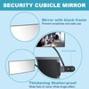 Clip On Security Cubicle Convex Mirror for Personal Safety, Open
