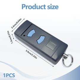 1PC 868MHz Garage Door Opener Door Remote Fob Control Universal Blue Button Gate Opener Simple Operation Garage Remote Control Replacement For HORMANN HSE2-868 HSM4-868 HS1-868 Etc